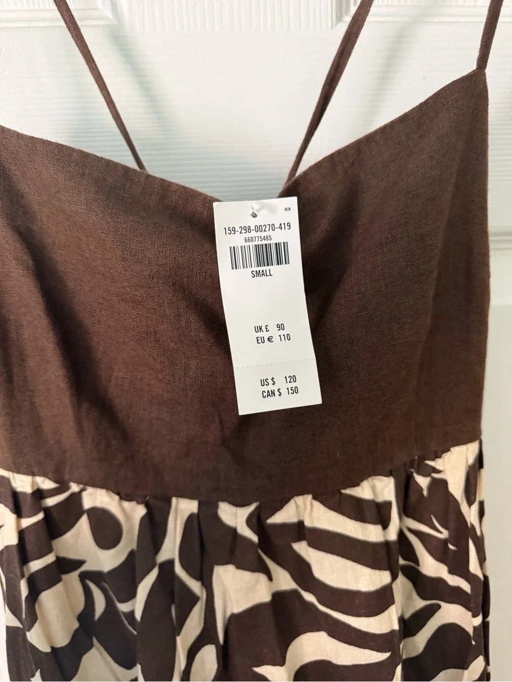 A&F Tie Back Babydoll Maxi Dress